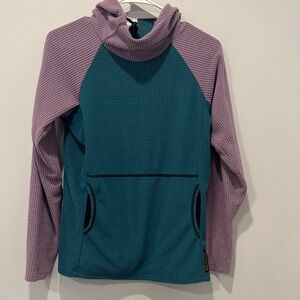 Melanzana Teal and Lavender Melly Hoodie